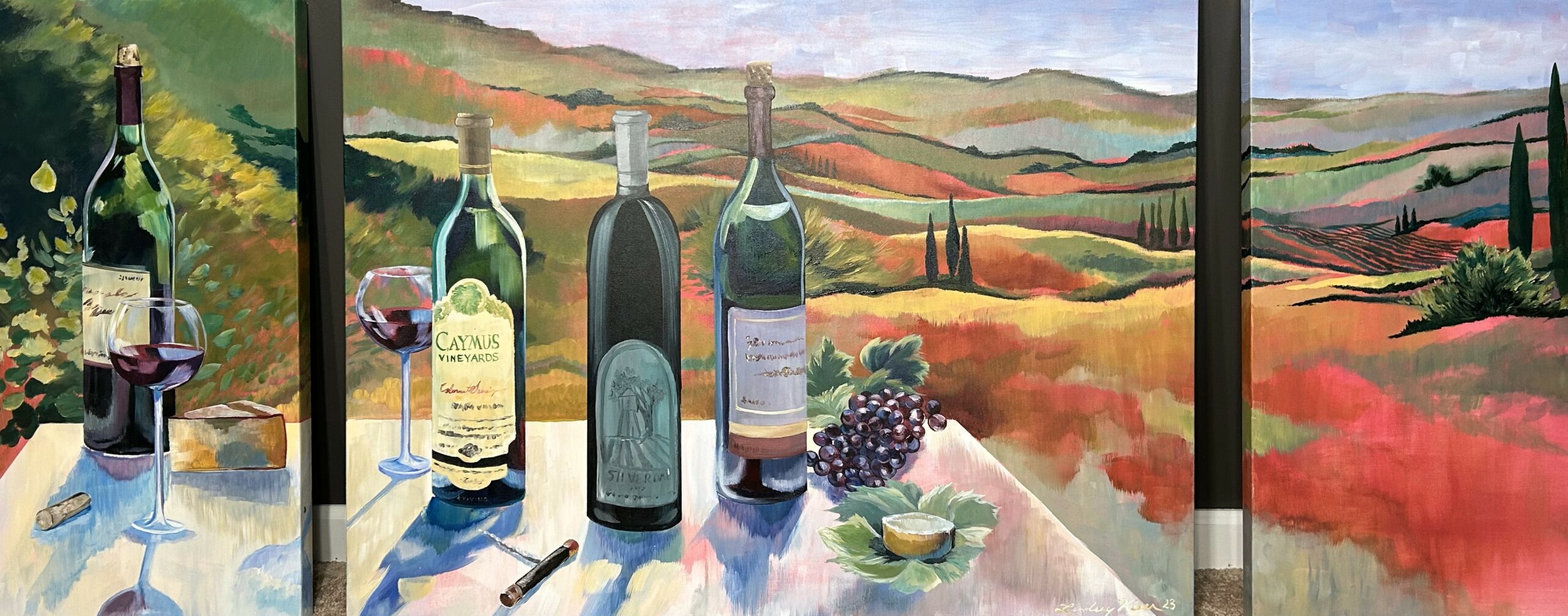 Commissioned Triptych_wine