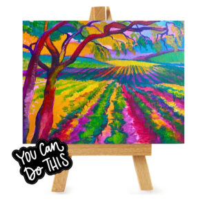 You Can Do This - Paint a Vineyard - Painting Class by Lindsey Kiser