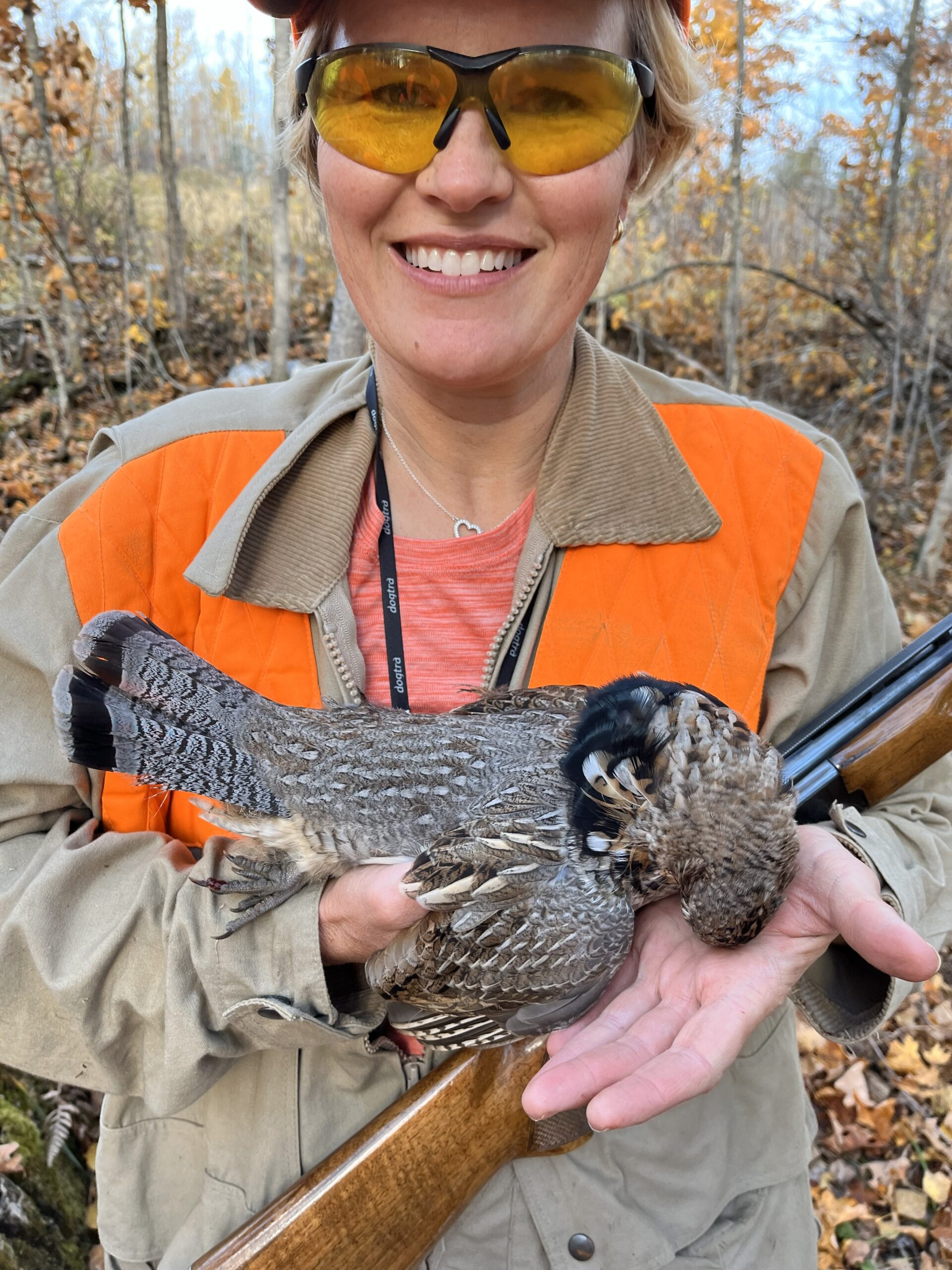 Lindsey Kiser with Ruffed Grouse
